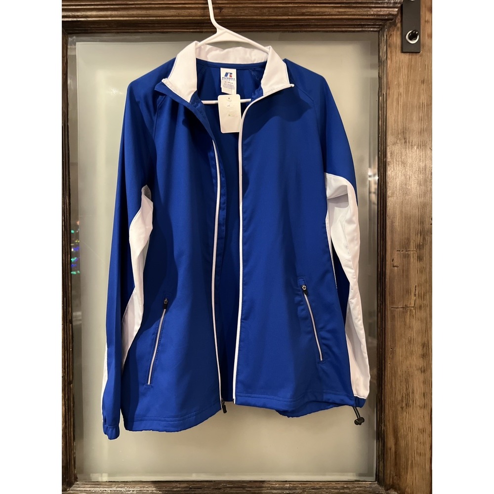 Jacket | Russell Athletic | Warm up | Blue/White | sz:m